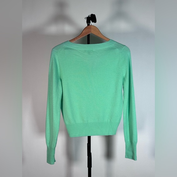 New JCrew Cashmere shrunken V-neck sweater - Picture 2 of 4